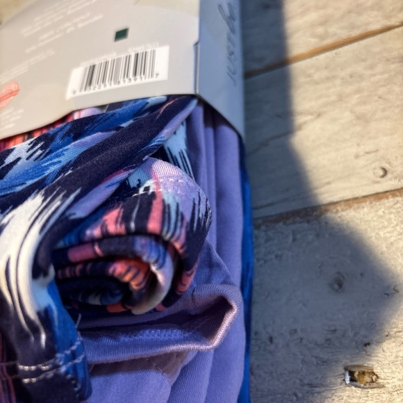 Just Be Plus Super Soft Leggings 2X & 3X Two Pack - Paint Brush & Purple Rose - Picture 14 of 16